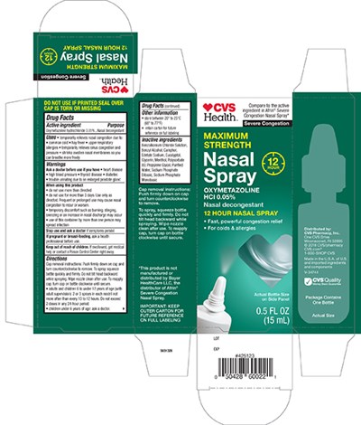 Principal Display Panel -carton (Maximum Strength Severe Congestion Nasal Spray Carton)